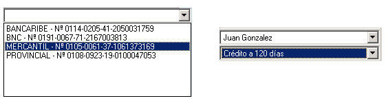 Ejemplo de Lista Desplegable