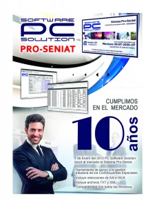 afiche 10 años pro seniat